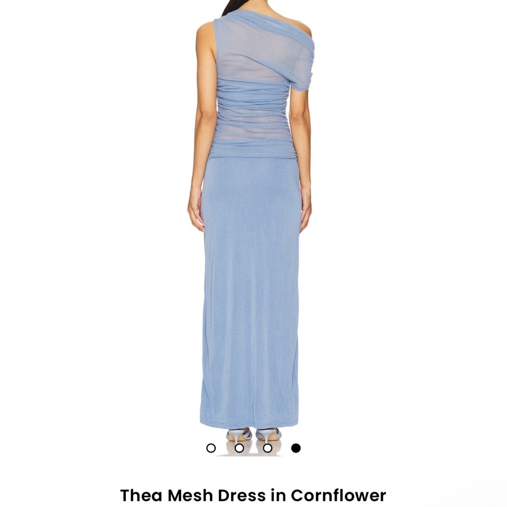 Sovereign Code Blue Asymmetrical Ruched Cocktail Dress - Picture 4 of 4